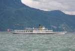 Das Dampfschiff Vevey auf einer etwas unruhigen Seefahrt.
(29.05.2007) 
