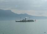 Lac Leman - Dampfschiff Rhone unterwegs bei Vevey am 16.05.2015