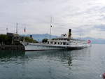 Lac Leman - Dampfschiff Simplon im Hafen von Lausanne-Ouchy am 25.09.2017