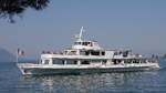 Fahrgastschiff CGN HENRY - DUNANT (Inbetriebsetzung: 1963, Länge: 50,2 m, Leistung: 2x440 kW, Kapazität: 550 Personen) auf dem Genfersee bei Montreux; 13.06.2014    