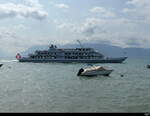 Lac Leman - Fahrgastschiff  Lausanne unterwegs bei Pully am 08.06.2025