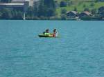 Tretboot unterwegs auf dem Thunersee am 16.06.2012