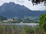 Vierwaldstättersee - MS Titlis unterwegs bei Luzern vor dem Pilatus am 09.08.2014