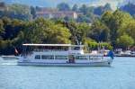 MS DRAGON, unterwegs bei Luzern. Eigner: St. Niklausen-Schiffgesellschaft Genossenschaft (SNG) - 17.07.2014