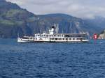 Die dampfschiff STADT LUZERN - Fluelen - 09-10-2015