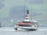 Vierwaldstättersee - DS URI unterwegs bei Vitznau am 13.07.2016