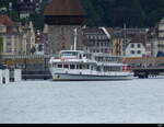 MS Waldsätter im Seebecken vor Luzern am 27.07.2023
