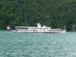 Dampfschiff Stadt Luzern unterwegs auf dem Vierwaldstttersee am 10.08.2008