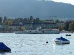 Zürichsee - Dampfschiff Stadt Rapperswil unterwegs in Zürich am 13.10.2013