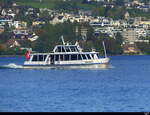 Zürichsee - Motorschiff ZIMMERBERG unterwegs auf dem Zürichsee am 27.09.2023