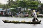 Kleines Flussboot (namenlos); Eigner/Betreiber: privat; Aufnahmeort: Can Tho, Mekong (Mekongdelta), Vietnam; Datum: 08.11.2011.