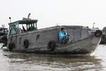Namenloses Flussschiff; Eigner/Betreiber: privat; Datum: 08.11.2011;  Aufnahmeort: Can Tho, Mekong (Mekongdelta), Vietnam.