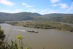 23.9.17 Bear Mt. NY. Coral Coast (IMO: 7205087) im majestätischen Hudson River, seines Zeichens eigentlich ein Fjord