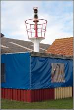 Das Unterfeuer der ehemaligen Richtfeuerstrecke Amrum Hafen. Aufnahmedatum: 03.09.2006
