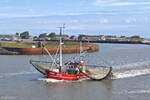Fuischkutter GRE 14 am Schutzhafen Borkum.