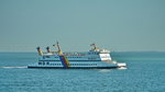 MS RUNGHOLT. Eine Fähre der Wyker Dampfschiffs-Reederei. Baujahr 1992. Die MS Rungholt wird im Frühjahr 2018 durch eine dritte Doppelendfähre ersetzt. Eventuell sieht man die Fähre dann, wie andere Vorgängerschiffe der WDR, in Indien oder Thailand. Foto:Sommer 2014