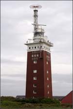 Der Leuchtturm auf dem Oberland von Helgoland ist 34 m hoch, aufgrund seiner Lage ist das Feuer allerdings 82 m ber dem Wasserspiegel. 22.08.2010