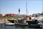 In den Sommermonaten herrscht reger Betrieb in dem kleinen Hafen von Timmendorf auf der Insel Poel. Fischerboote mssen sich dann den Platz mit Sportbooten teilen. Aufnahmedatum: 28.05.2005.