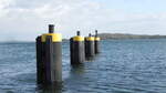 Poller im Hafen von Lauterbach auf der Ostseeinsel Rügen am 03.10.2022.
