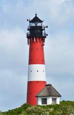 Der 34 Meter hohe Leuchtturm Hörnum im Süden der Insel Sylt wurde 1907 in Betrieb genommen.