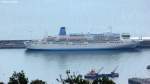 Das Kreuzfahrtschiff  TUI Thomson Celebration  hat im Hafen von Funchal/Madeira angelegt (03.03.2014)