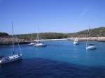 Privatboote an der Kste von Mallorca. Sommer 2008