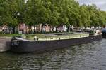 SOPRA Ô Hausboot, hat am Ufer des Albertkanals in Richtung Lüttich festgemacht. 18.09.2025