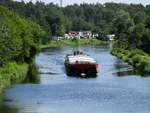 Schubboot  SCH 2408 (05602690 , 16,49 x 8,15m) am 14.07.2020 im  TELTOWKANAL  zw.