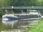 MS Adrnne  ENI 03250248 - L 58,68m - B 6.48m - Tg 2.47m - T 606./ Gemeldet in Dordrecht/NL. Hier talfahrend im DEK bei Lingen-Holthausen am 16.08.10.