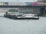 MS Algarve  ENI 04600060 - L 80m - B 8.20m - Tg 2.32m - T 980 - PS 500-Deutz./ Gemeldet in Berlin/D. Zu Berg in Mnster am 4.11.09.