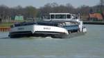 MS Marco  ENI 02313969 - L 80m - B 9.00m - Tg 2.90m - T 1410 - PS 1100-Wrtsila - Bj 1971 in Sava/Serbien./ Gemeldet in Rotterdam/NL. Zu Tal im DEK bei Riesenbeck am 23.04.2010.