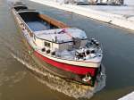GMS Adriana  ENI 04000090 - L 80m - B 9.00m - Tg 2.52m - T 1130 - PS 700-Deutz - Bj 1943 in Hemiksem/B./ Gemeldet in Homberg/D. Zu Berg in Birgte am 18.12.2010.