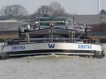 GMS Dorothea - 04805730 - L 105m - B 9.50m - Tg 3.25m - T 2342 - PS 1070-MAN - Bj 1974 bei Piet-Hein in Papendrecht./ Gemeldet in Schmachtenhagen/D. Zu Tal in Riesenbeck am 12.03.2011.