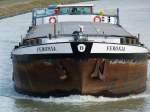 GMS Feronia - 02317664 - L 80m - B 9.54m - Tg 2.93m - T 1504 - PS 950 - Bj 1958 in Mainz./ Gemeldet in Groningen/NL. Zu Tal in Birgte am 11.03.2011.
