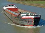 GMS Coswig - 04030810 - Lnge: 67,00 m - Breite: 8,20 m - Tiefgang: 2,35 m - Tonnage: 809 t - PS 420-SKL - Bj 1961 in Boizenburg bei der Elbe Werft. Zu Berg in Birgte am 21.02.2011.
