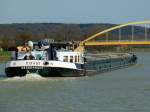 GMS Mixage - 02322108  - Lnge: 105m - Breite: 9,50m - Tiefgang: 3.00m - Tonnage: 2143t - PS - 950-Cummins - Bj 1980 bei J.H. van Eijk & Zn. in Sliedrecht - Gemeldet in Maasbracht/NL. Zu Berg in Birgte vor der Kapellen Brcke am 2.04.2011.


