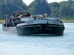 GMS Renate - 04600400 - Lnge: 80 m - Breite: 8,20 m -  Tiefgang: 2,52 m - Tonnage: 1124 - BJ: 1956 bei Ernst Menzer in Geesthacht - Gemeldet in Lauenburg/D. Zu Tal im DEK bei Schmedehausen am 6.08.2009.