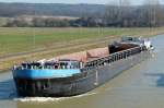 GMS Livarda - 02321893 - Lnge: 85,00 m - Breite: 9,00 m - Tiefgang: 2,83 m -Tonnage: 1448  - PS 900-Deutz - Bj 1963 bei DIW in Berlin - Gemeldet in Groningen/NL. Zu Tal in Birgte am 22.02.2011.