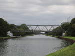 Blick am 01.10.2020 auf den  DORTMUND-EMS-KANAL  Richtung Schülkenbrücke / zu Tal bei Waltrop.