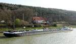 TMS  BIBERACH  (ENI 04003980 , 85 x 9m)  befuhr am 20.03.2026  den  DORTMUND-EMS-KANAL  bei Bergesh�vede zu Tal.