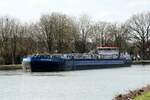 TMS  BERESINA  (ENI 04808570 , 84,72 x 9,50m) mu�te am 20.03.2026 im Unteren Vorhafen der Schleuse Bevergern / DORTMUND-EMS-KANAL  auf die Schleusung zu Berg warten.