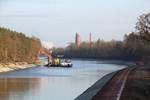 Blick auf den jetzt ausgebauten Teil des Elbe-Havel-Kanales zw.