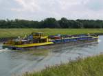 Nachschuss auf TMS PIZ MANDALA (ENI 04400300) von Hamburg kommend auf dem  Heide-Suez ; 17.08.2011  