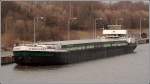 Die PANKGRAF (Euronummer 4012520) wartet am 17.02.2007 auf die Bergschleusung vor der Schleuse Uelzen am Elbe-Seitenkanal. Sie ist 85 m lang und 9,5 m breit.