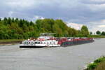 TMS  DETTMER TANK 136 (04009090 , 100 x 9,50m) befuhr am 19.05.2021 den  ELBE-SEITENKANAL  zwischen Bad Bodenteich und Lüder zu Berg.