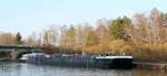 TMS  BERNHARD DETTMER  (ENI 04806430 , 100 x 9,50m)  lag am 03.03.2026 an der Liegestelle Bad Bodenteich /  ELBE-SEITENKANAL. 