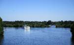 Blick auf den Anfang des Havelkanales an der Havel-Oder-Wasserstrasse am 24.07.2019.