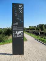 Km 83,9 des Ludwig-Donau-Main-Kanales bei Schwarzenbach am 11.09.2019. Dieses auch Ludwigskanal genannte Bauwerk überquert die Europäische Hauptwasserscheide und ist der Vorläufer des heutigen Main-Donau-Kanales.