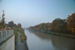Mittelandkanal bei Hannover/Buchholz am 31.10.2010.