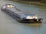 GMS Anubis - 06003904 - Lnge: 55,00 m - Breite: 7.20 m - Tiefgang: 2.61 m - Tonnage: 676 t - PS 500-Caterpillar - Bj 1963 bei Gebr. van Nugteren in Irnsum/NL - Gemeldet in Merksem/B. Zu Tal im MLKI bei km 6.
